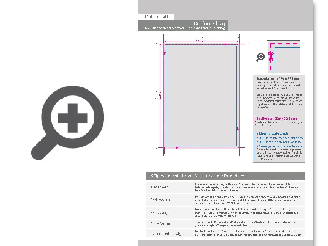 Product Bild briefumschlag_din_c4_(lasche_an_der_schmalen_seite)__haftklebend_ohne_fenster__einseitig_1_0_schwarz-_wei___bedruckt