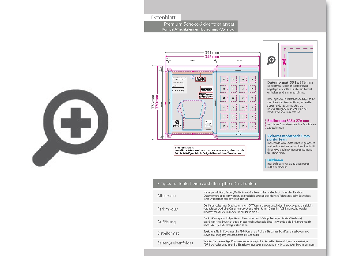 Product Bild schoko-adventskalender__kompakt-tischkalender__hochformat__4_0-farbig_bedruckt
